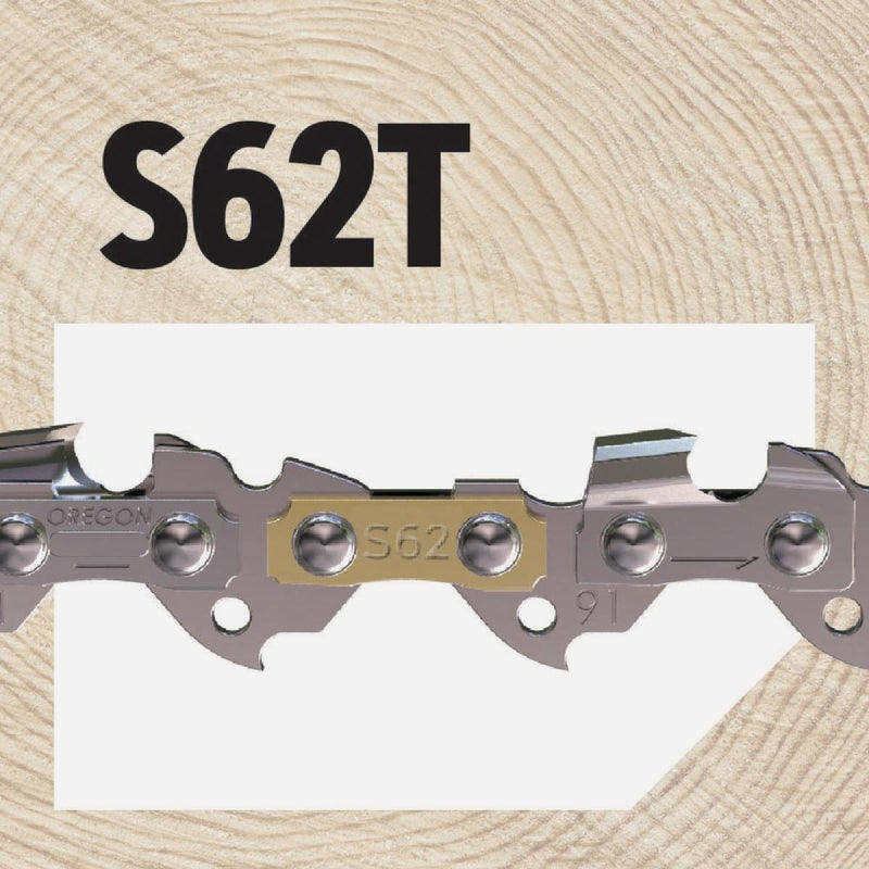 Oregon S62T AdvanceCut Chainsaw Chains 2-Pack, for 18 In. Bar - 62 Drive Links - fits Husqvarna, Echo, Poulan, Craftsman, Echo and more