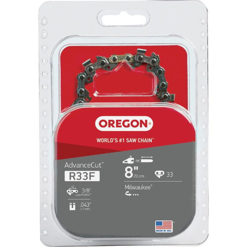 Oregon R33F Polesaw Chain for 8 in. Bar - 33 Drive Links - fits Milwaukee