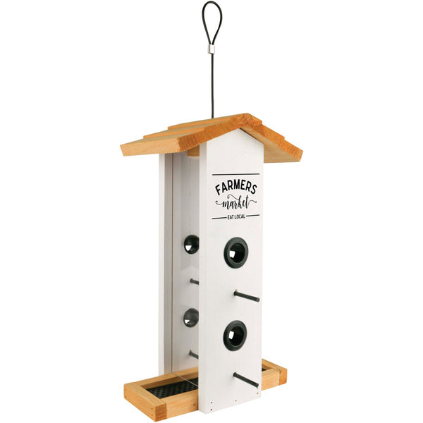 Nature's Way Farmhouse Cedar 1.5 Qt. Vertical Hopper Bird Feeder