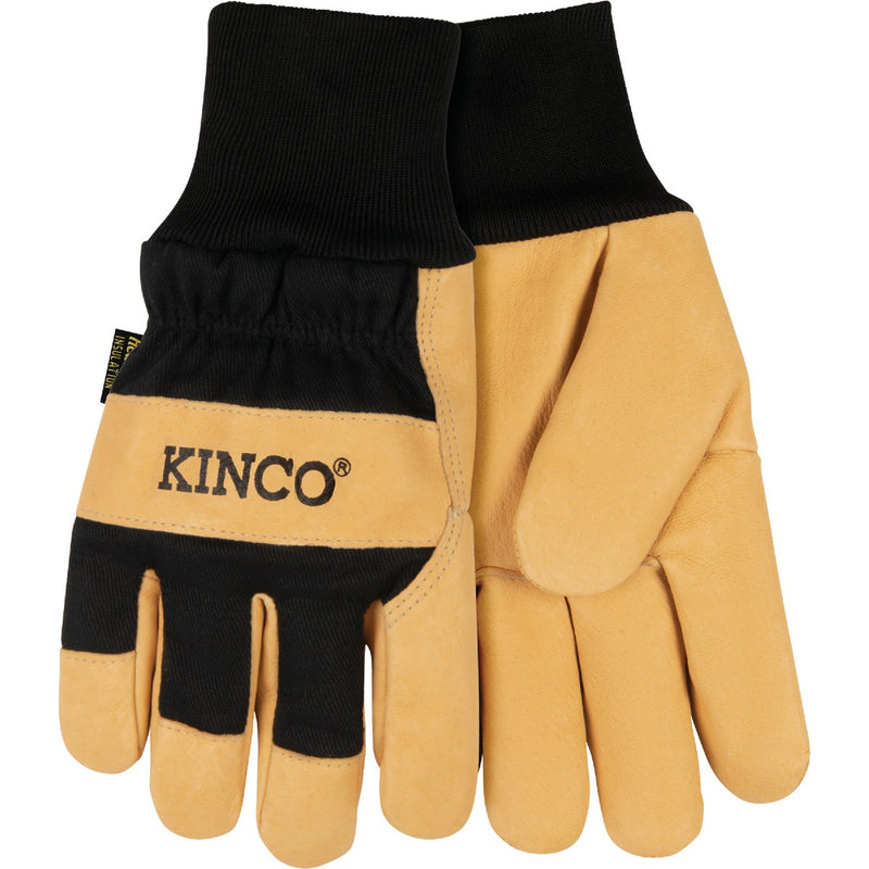 Kinco Men's Large Pigskin Leather Palm Thermal Insulated Glove