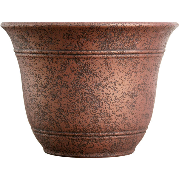 Listo Sierra 7.38 In. H. x 10 In. Dia. Rustic Redstone Poly Flower Pot