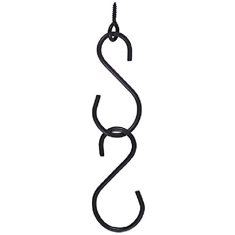 National Hardware 3-1/2 In. Black Steel Extension Hook Kit