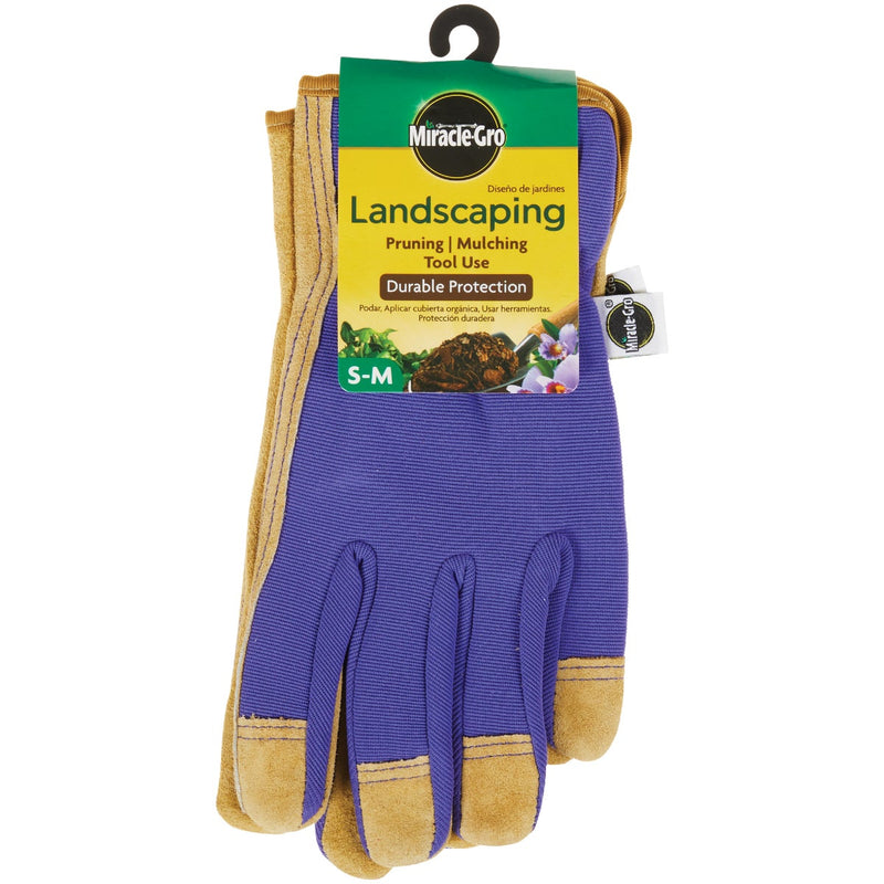 Miracle-Gro Women's Polyester Durable Protection Landscaping Gloves, Small/Medium