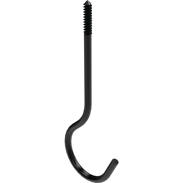 National 6 In. Black Ceiling Hook