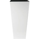 Myers Cascade 12 In. Glossy White Square Planter