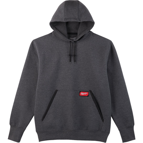 Milwaukee 2XL Gray Heavy-Duty Pullover Hooded Sweatshirt