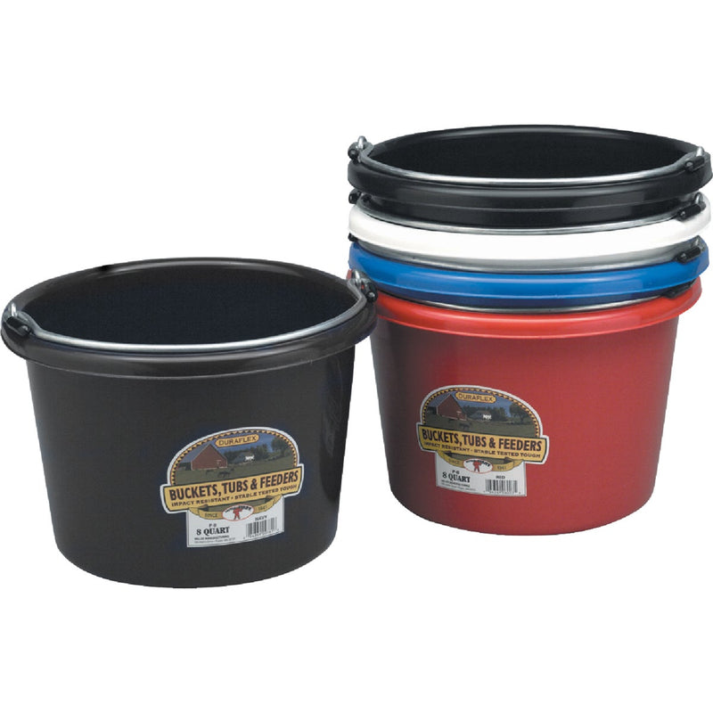 Tuff Stuff 8 Qt. Black Poly Bucket