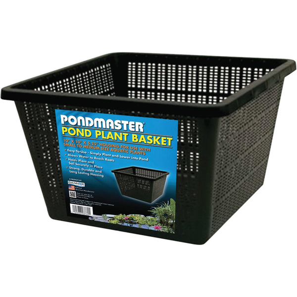 PondMaster 10 In. x 10 In. Black Pond Plantainer