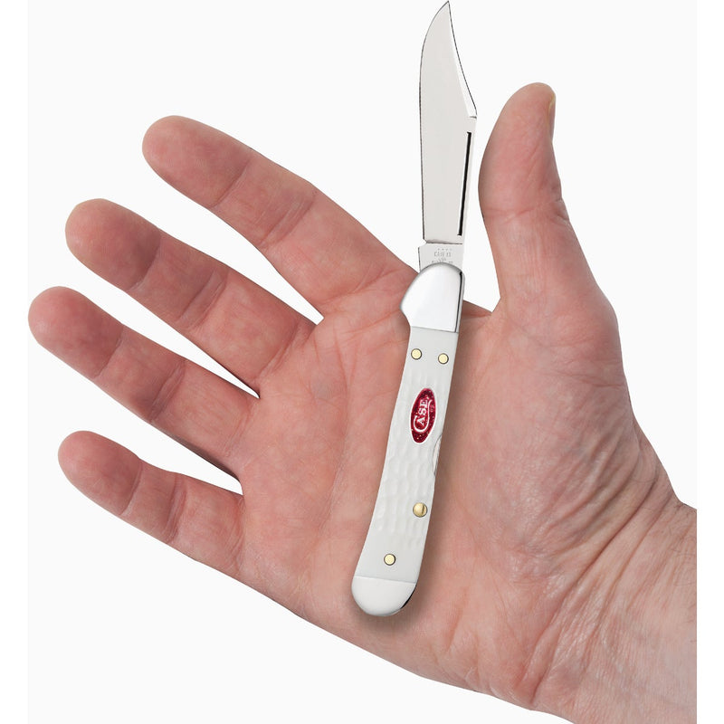 Case SparXX 2.72 In. Standard Jig White Synthetic Mini CopperLock Pocket Knife