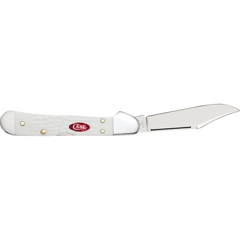 Case SparXX 2.72 In. Standard Jig White Synthetic Mini CopperLock Pocket Knife