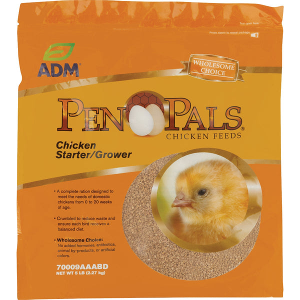 ADM Pen Pals 5 Lb. Chicken Starter/Grower Chicken Feed