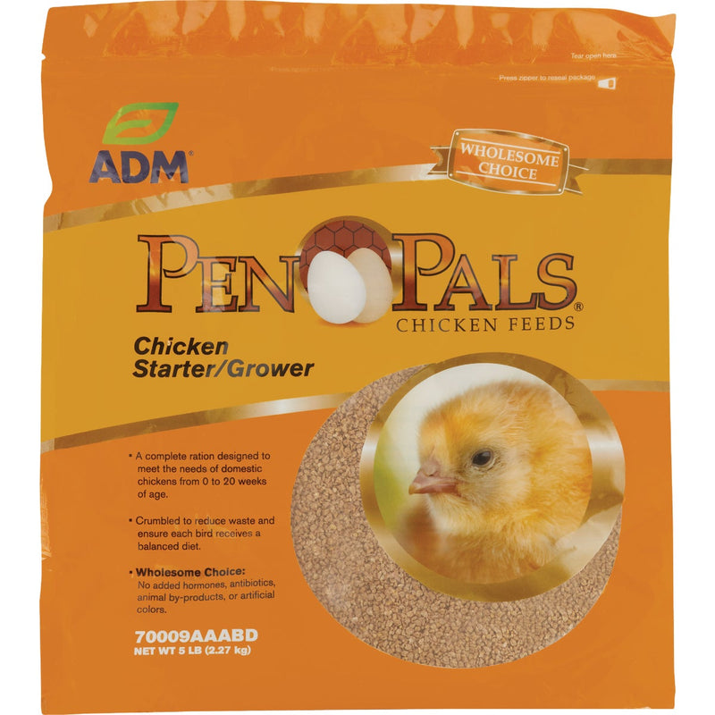 ADM Pen Pals 5 Lb. Chicken Starter/Grower Chicken Feed
