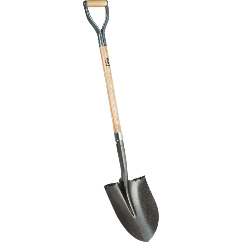 Do it Best 33 In. Wood D-Handle Round Point Shovel