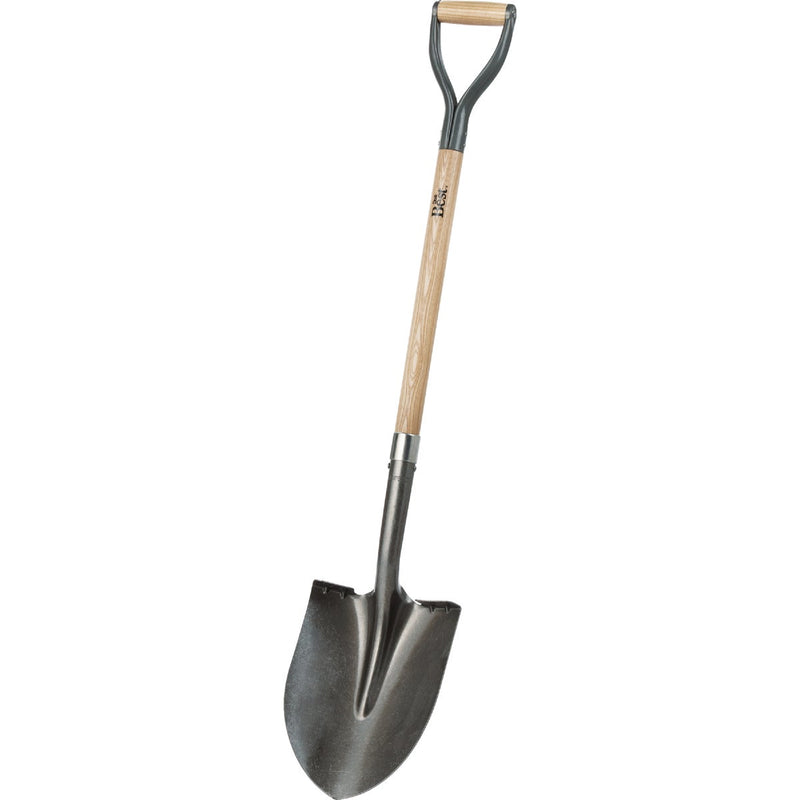 Do it Best 33 In. Wood D-Handle Round Point Shovel