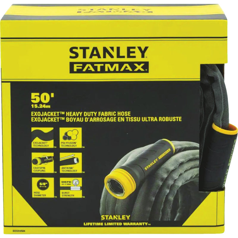 Stanley FatMax Exojacket 50 Ft. x 5/8 In. Fabric Hose w/Swivel Coupling