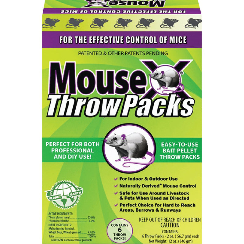 MouseX Pellet Throw Pack Mouse Killer (6-Pack)