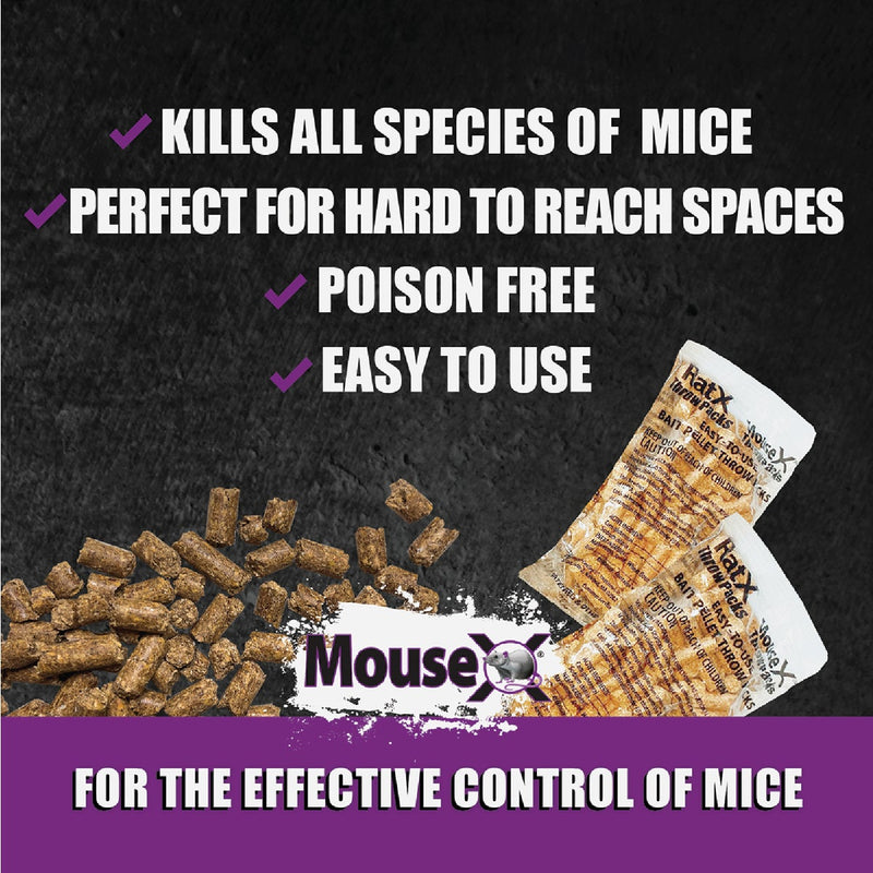 MouseX Pellet Throw Pack Mouse Killer (6-Pack)