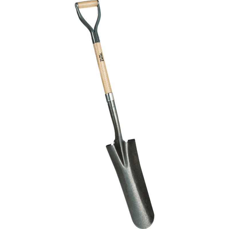 Do it Best 29 In. Wood D-Handle Round Point Drain Spade