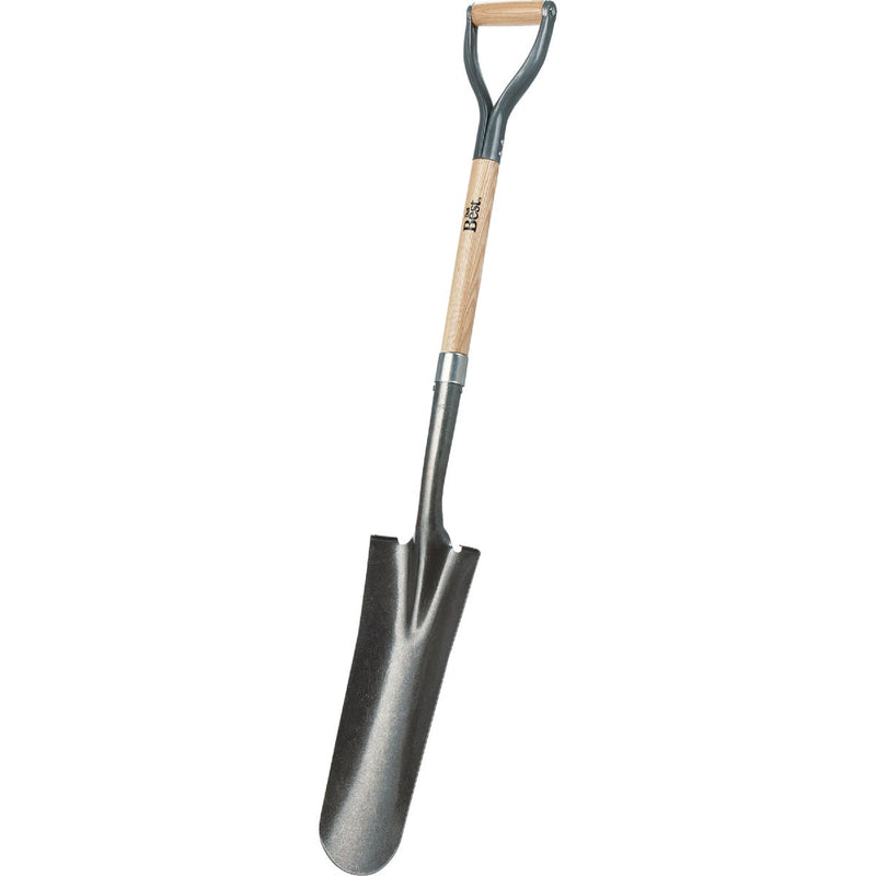 Do it Best 29 In. Wood D-Handle Round Point Drain Spade