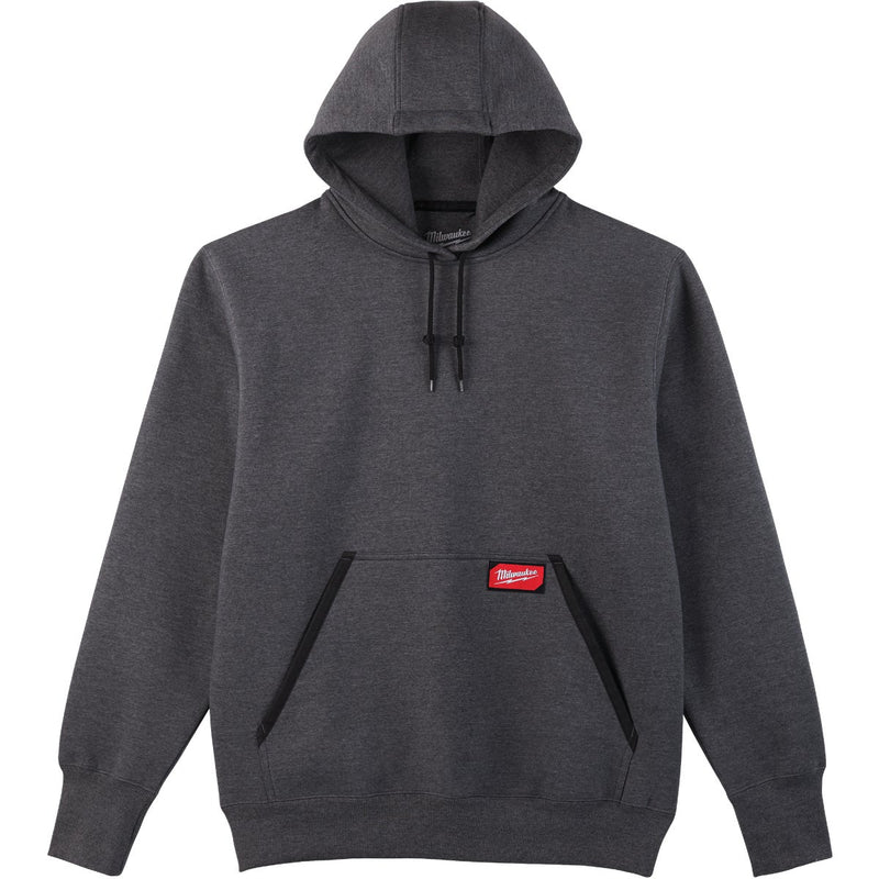 Milwaukee Large Gray Heavy-Duty Pullover Hooded Sweatshirt