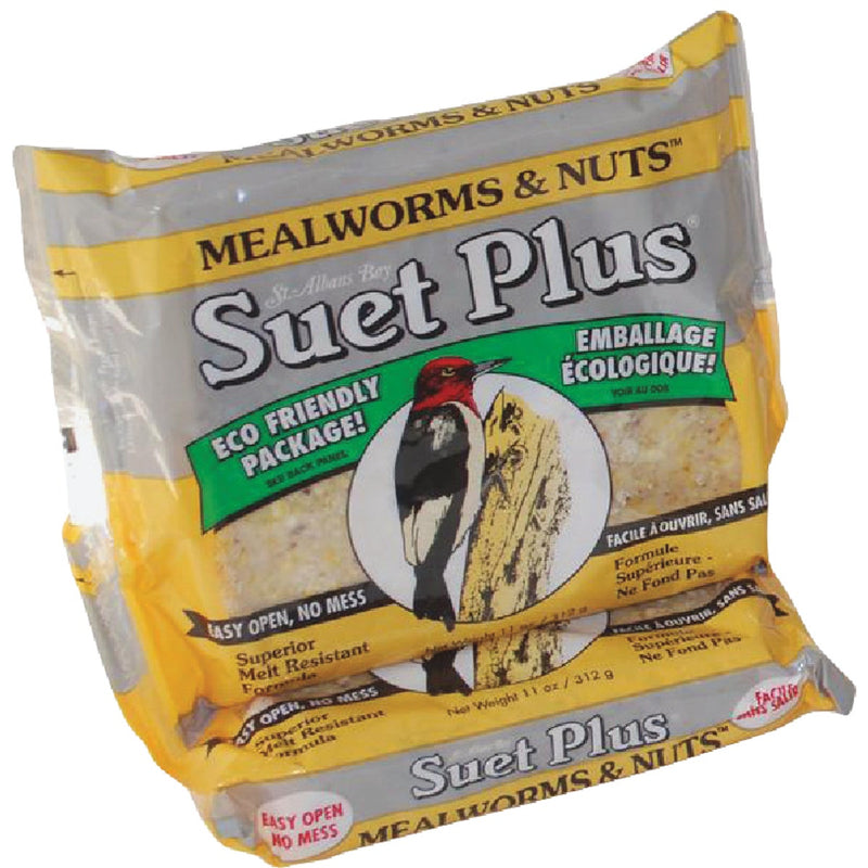 Suet Plus 11 Oz. Mealworms & Nuts Suet