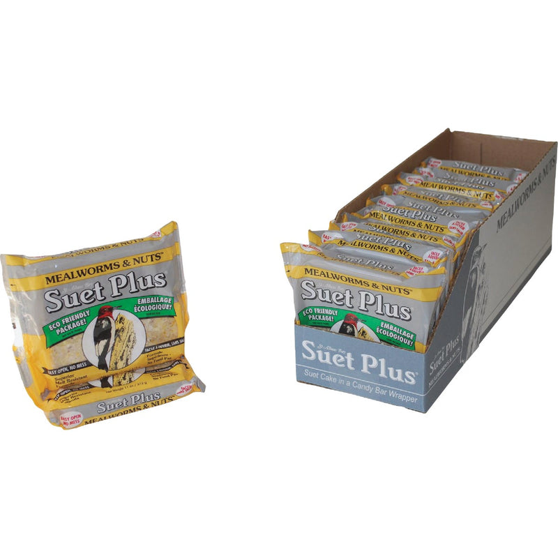 Suet Plus 11 Oz. Mealworms & Nuts Suet