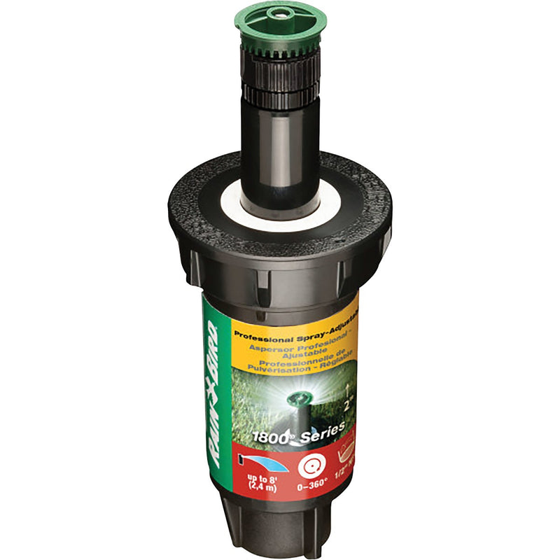Rain Bird 2 In. Full Circle Adjustable 8 Ft. Rotary Sprinkler with Pressure Regulator