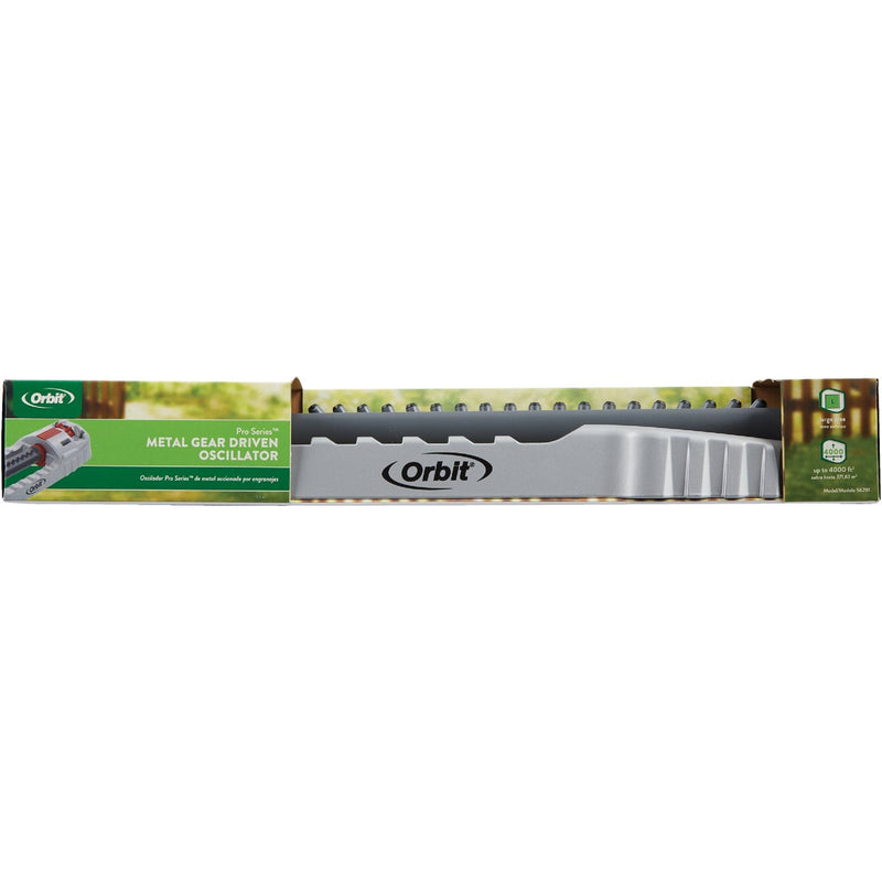 Orbit Pro Series Aluminum 4000 Sq. Ft. Gray & Black Oscillating Sprinkler