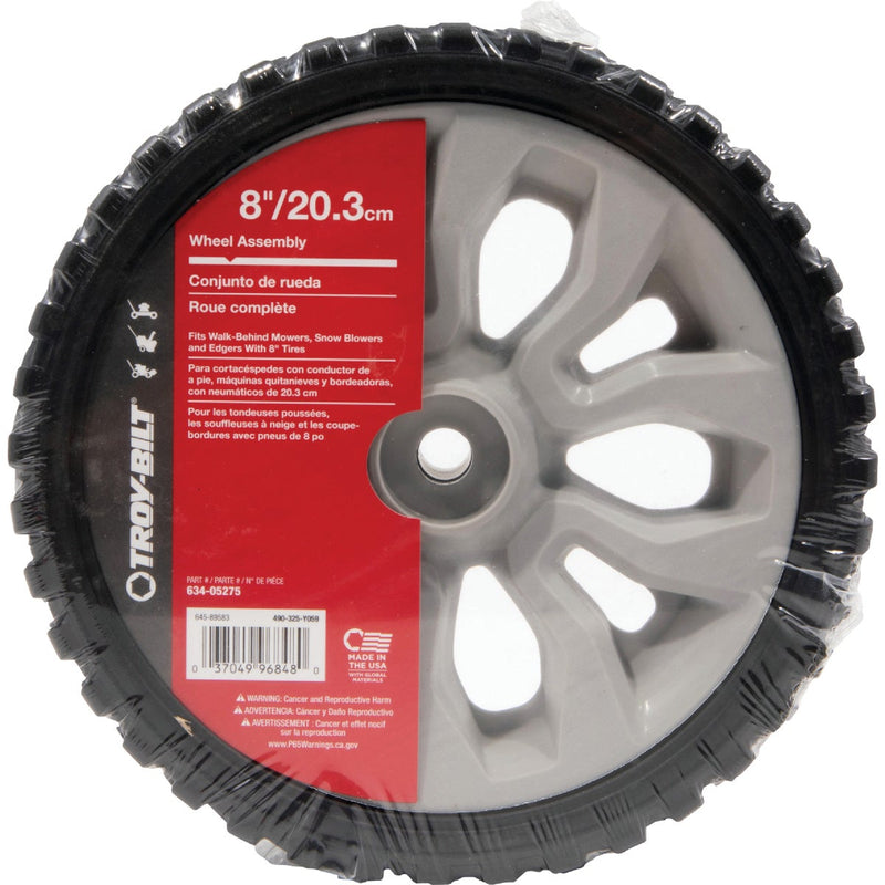 Troy-Bilt Original Equipment 8 In. Wheel Assembly for Most Troy-Bilt Walk-Behind Mowers, Edgers and Snow Blowers