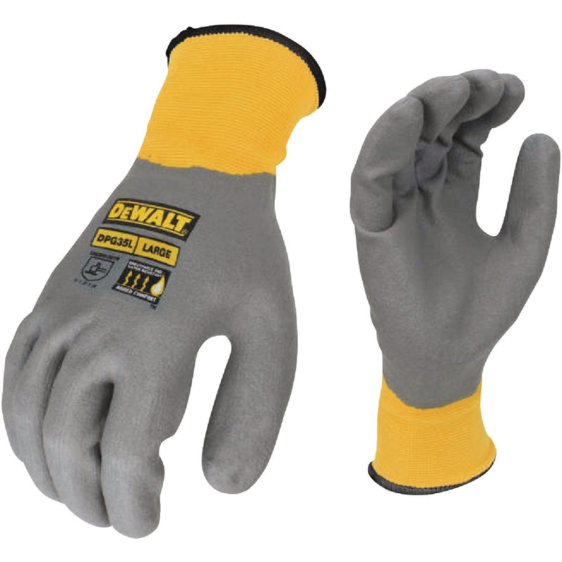 DEWALT Men's Large Full Dip Water-Resistant Breathable Work Glove