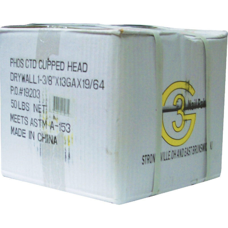 Grip-Rite 1-3/8 In. 12-1/2 ga Phosphate Coated Drywall Nails (9600 Ct., 30 Lb.)
