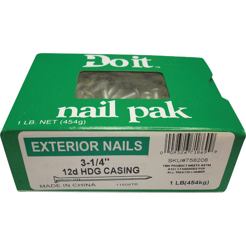 Do it 12d x 3-1/4 In. 10-1/2 ga Hot Galvanized Casing Nails (88 Ct., 1 Lb.)