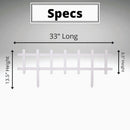 Master Mark 13.5 In. H x 33 In. L Plastic Decorative Border Fence