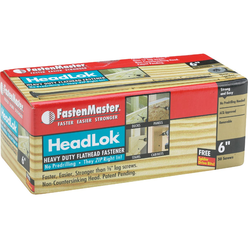 Fastenmaster Headlok 0.172 In. 6 In. Wafer Structure Screw (50 Ct.)