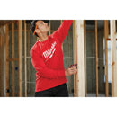 Milwaukee XL Red Long Sleeve Men's Heavy-Duty Shirt