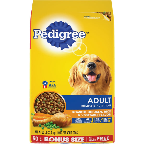 Pedigree Complete Nutrition 44 Lb. Roasted Chicken, Rice, & Vegetable Adult Dry Dog Food