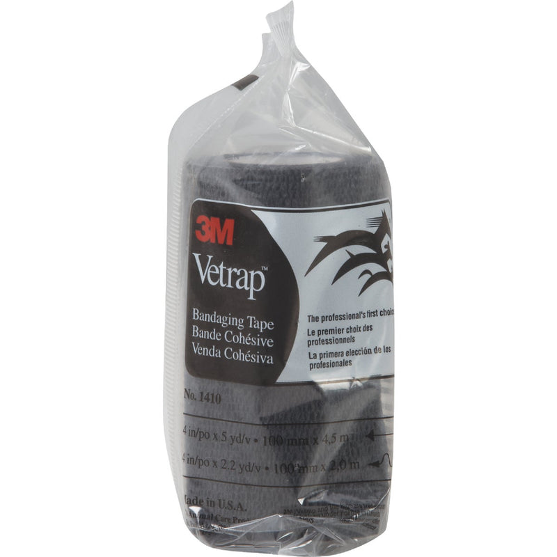 3M Vetrap 4 In. x 5 Yd. Bandaging Wrap, Black