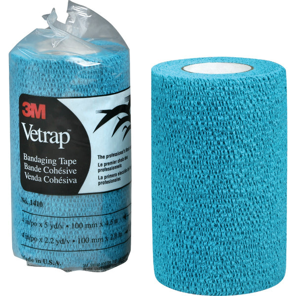 3M Vetrap 4 In. x 5 Yd. Bandaging Wrap, Blue