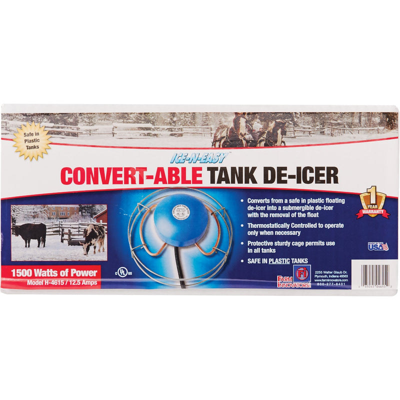 Farm Innovators Ice-N-Easy Convert-Able 1500W Floating/Sinking De-Icer