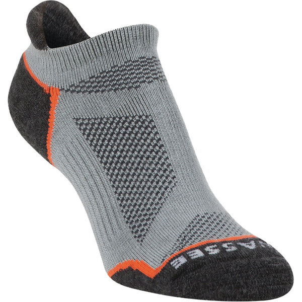 Hiwassee Trading Company Large Gray Lightweight Tech No-Show Sock