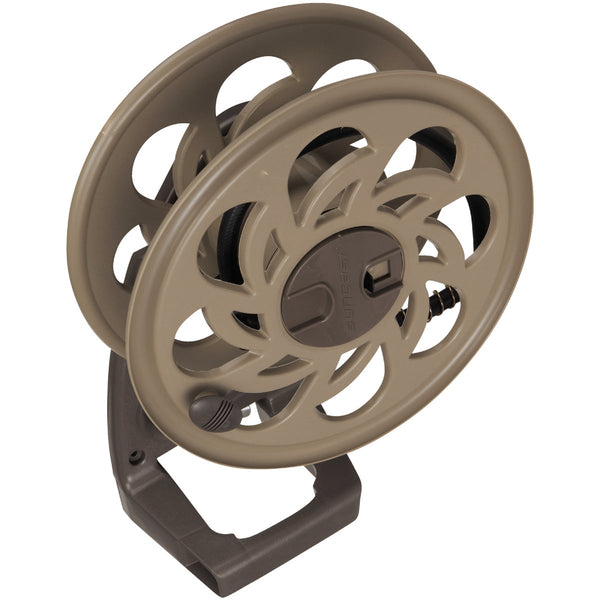 Suncast Sidetracker 125 Ft. x 5/8 In. Taupe Resin Hose Reel