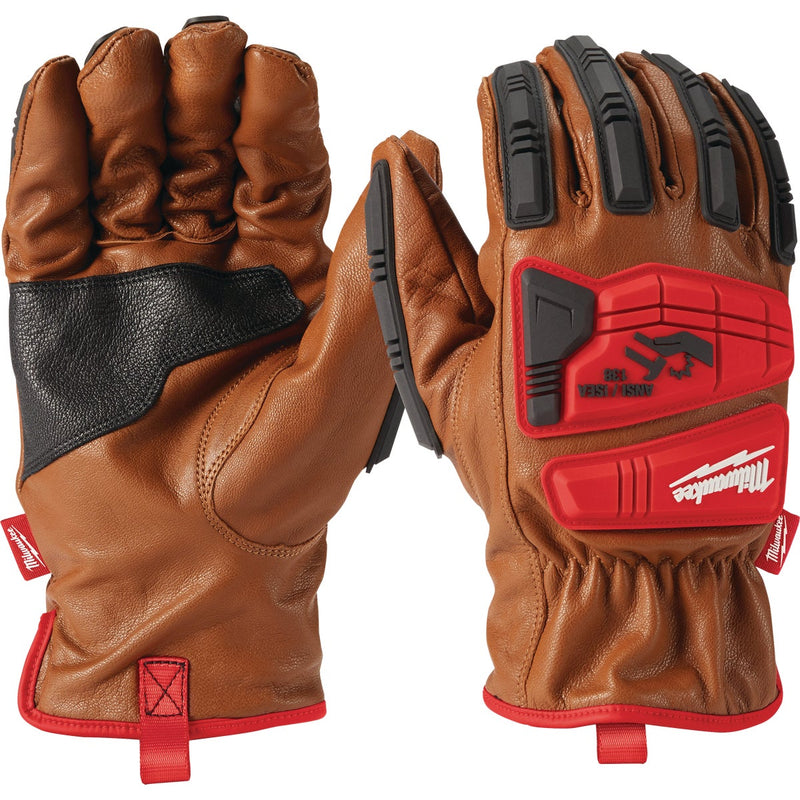 Milwaukee Impact Cut Level 3 Unisex XL Goatskin Leather Work Gloves