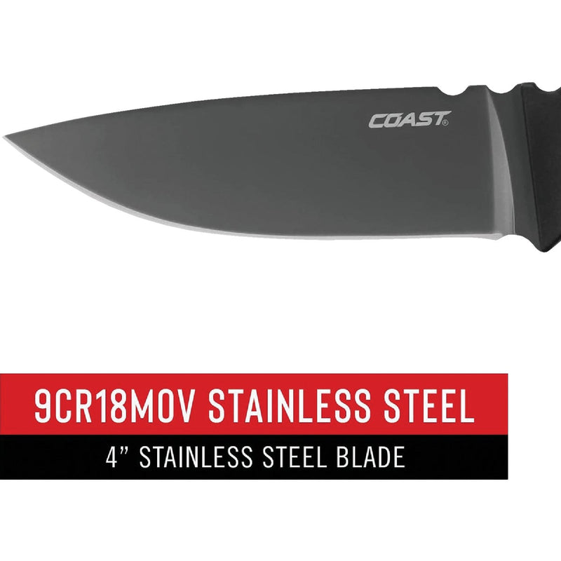 Coast F402 4 In. Stainless Steel Fixed Blade Knife