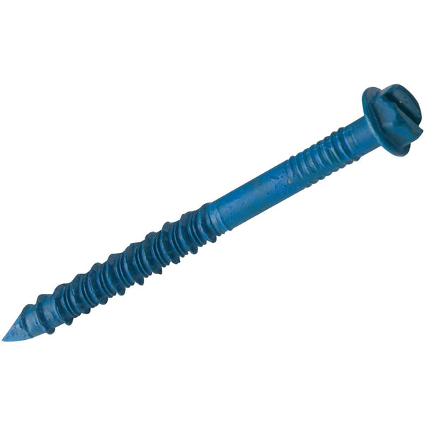 Tapcon 1/4 In. x 2-3/4 In. Slotted Hex Washer Concrete Screw Anchor (8 Ct.)