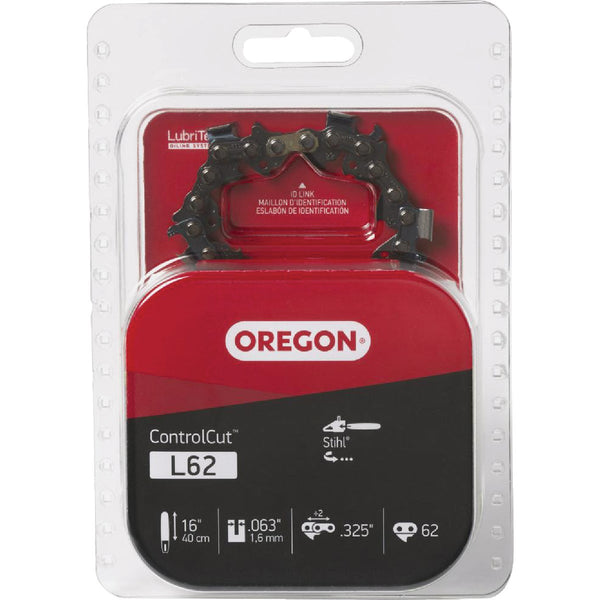 Oregon L62 ControlCut Saw Chain for 16 in. Bar - 62 Drive Links - fits Several Stihl models