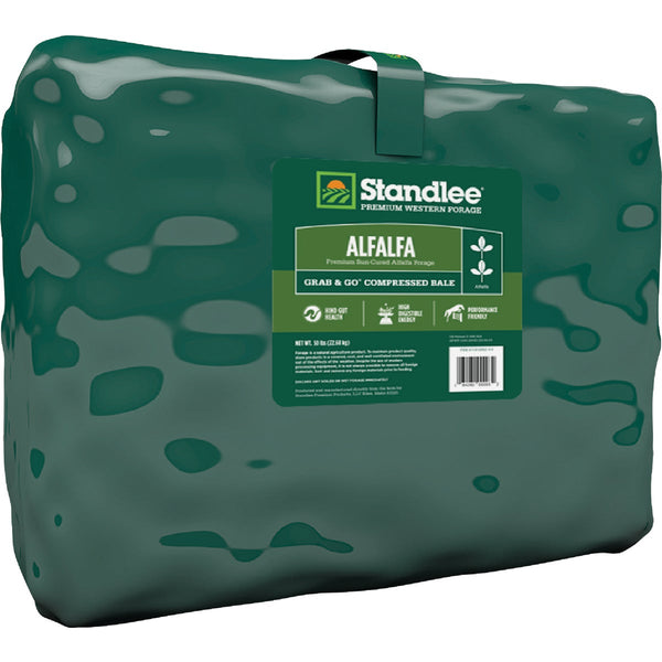 Standlee Premium Western Forage 50 Lb. Premium Alfalfa Grab & Go Compressed Bale