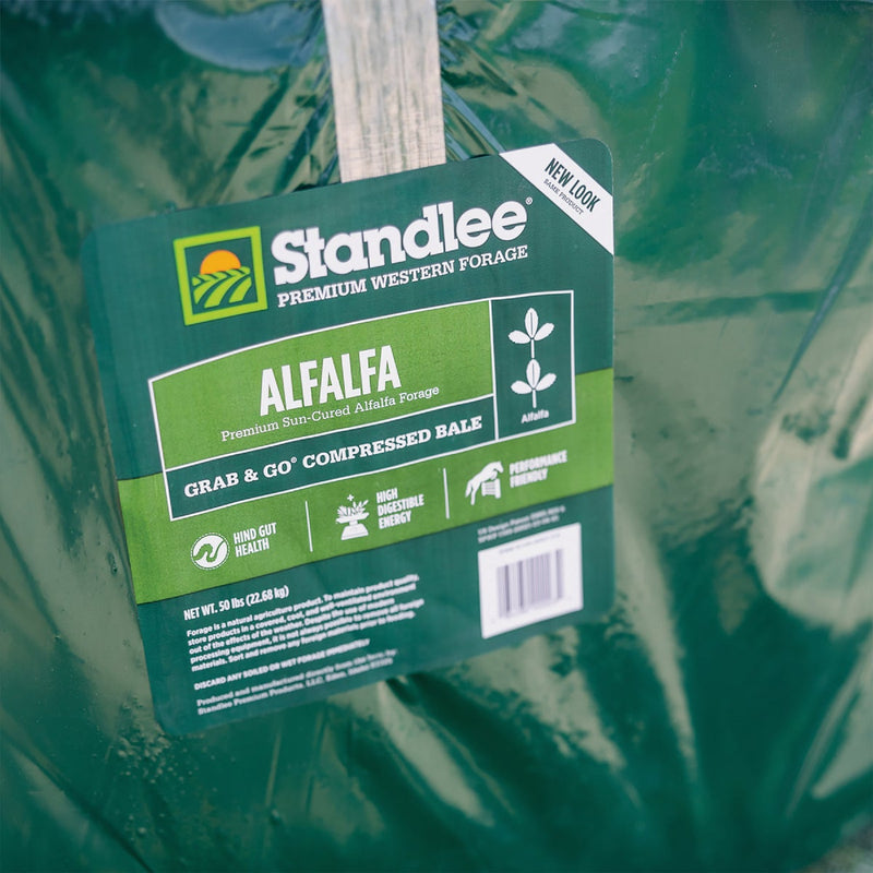 Standlee Premium Western Forage 50 Lb. Premium Alfalfa Grab & Go Compressed Bale