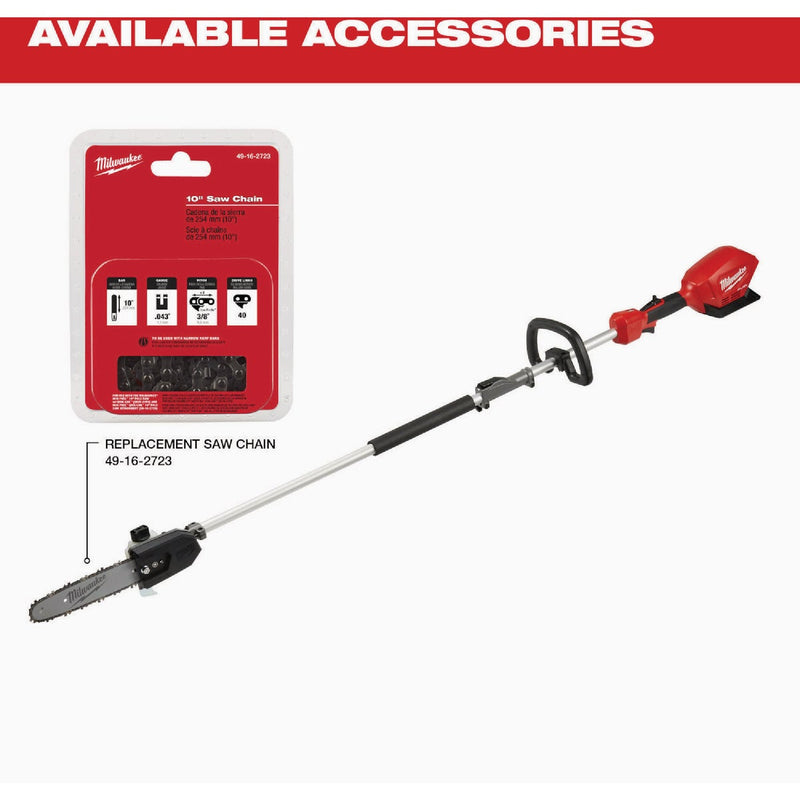 Milwaukee M18 FUEL Brushless 10 In. Cordless Pole Saw with QUIK-LOK Attachment Capability (Tool Only)