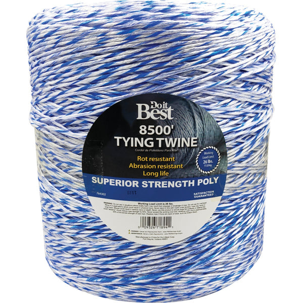 Do it Best 0.094 In. x 8500 Ft. Blue & White Polypropylene Tying Twine