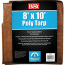 Do it Best 1 Side Green/1 Side Brown Woven 8 Ft. x 10 Ft. Medium Duty Poly Tarp